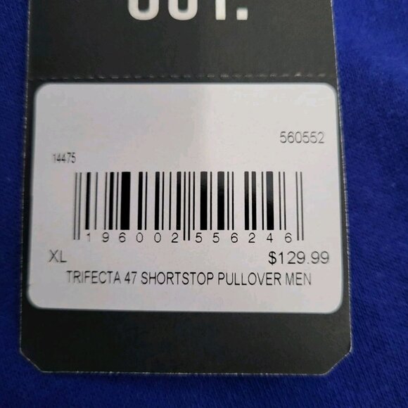 '47 New York Mets Trifecta 47 Shortstop Pullover Men Hoodie XL Blue/Orange New - Picture 10 of 11